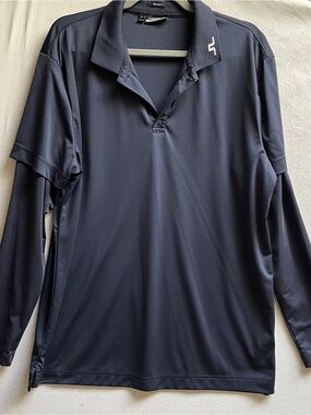 J.Lindeberg Leon Regular Fit LS Golf Polo TX Jersey Shirt Sz XL
